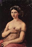 RAFFAELLO Sanzio La fornarina or Portrait of a young woman oil painting reproduction
